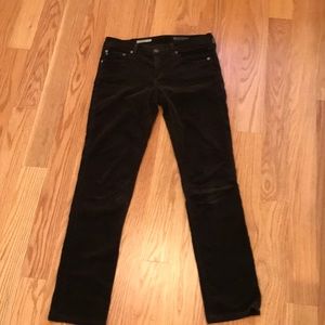 AG Stevie Dark Brown Slim Cords